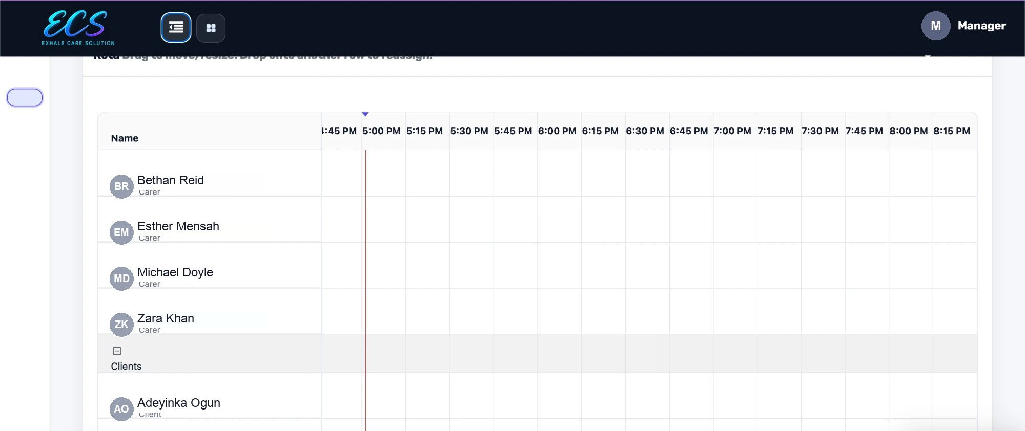 The real people planner: allocate and rota, drag to move or reassign